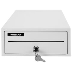 Ящик денежный механический SB-208-W, 205&times;300&times;90 мм, БЕЛЫЙ, VITRANA (ВИТРАНА), 291402