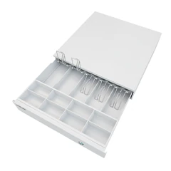 Ящик денежный электромеханический CD-405-W, 405x420x92 мм, БЕЛЫЙ, VITRANA (ВИТРАНА), 291410