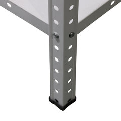 Стеллаж металл BOOMHOUSE (БУМХАУС) 1500&times;750&times;300 мм, 4 полки, нагрузка на стеллаж до 120 кг, белый, 291419