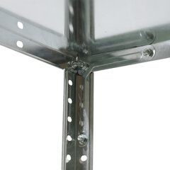 Стеллаж металл BOOMHOUSE (БУМХАУС) в1800*ш900*г400мм, 5 полок, нагрузка на стеллаж до 150 кг, серебристый, 291421