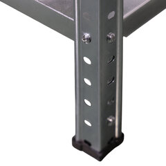 Стеллаж металл BOOMHOUSE (БУМХАУС) в1800*ш900*г400мм, 5 полок, нагрузка на стеллаж до 150 кг, серебристый, 291421