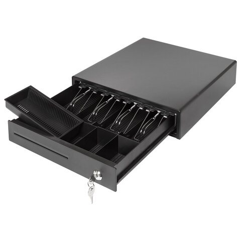 Ящик денежный механический PAYTOR HT-335P, 335х368х80 мм, без подключения ККМ, черный, 232410