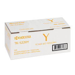 Тонер-картридж KYOCERA (TK-5220Y) ECOSYS P5021cdn/<wbr/>cdw/<wbr/>M5521cdn/<wbr/>cdw, желтый, ресурс 1200 стр., оригинальный