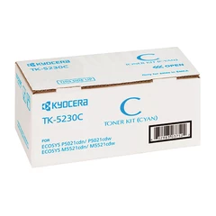 Тонер-картридж KYOCERA (TK-5230C) ECOSYS P5021cdn/<wbr/>cdw/<wbr/>M5521cdn/<wbr/>cdw, голубой, ресурс 2200 стр., оригинальный