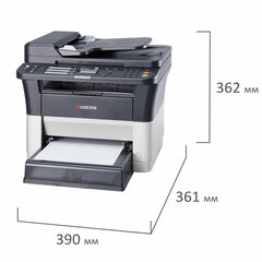 МФУ лазерное KYOCERA FS-1125MFP &laquo;4 в 1&raquo;, А4, 25 стр./<wbr/>мин., 20000 стр./<wbr/>мес, ДУПЛЕКС, АПД, сетевая карта