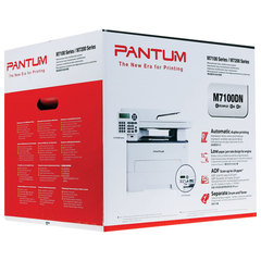 МФУ лазерное PANTUM M7100DN &laquo;3 в 1&raquo;, А4, 33 стр./<wbr/>мин., 60000 стр./<wbr/>мес., ДУПЛЕКС, АПД, сетевая карта