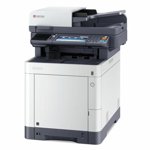 МФУ лазерное ЦВЕТНОЕ KYOCERA ECOSYS M6235cidn "3 в 1", А4, 35 стр./мин, 100 000 стр./мес., ДУПЛЕКС, АПД, сетевая карта, 1102V03NL1