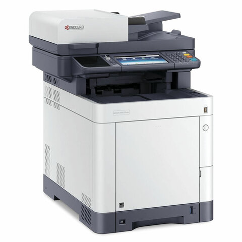 МФУ лазерное ЦВЕТНОЕ KYOCERA ECOSYS M6235cidn "3 в 1", А4, 35 стр./мин, 100 000 стр./мес., ДУПЛЕКС, АПД, сетевая карта, 1102V03NL1