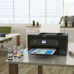 МФУ струйное EPSON L14150 &laquo;4 в 1&raquo; А3, 17 стр./<wbr/>мин, 4800&times;1200, ДУПЛЕКС, АПД, сетевая карта, Wi-Fi, СНПЧ