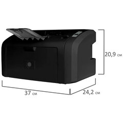 Принтер лазерный CACTUS CS-LP1120B А4, 18 стр./<wbr/>мин., 8000 стр./<wbr/>мес., в комплекте картридж + кабель USB