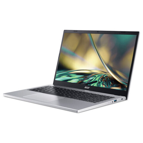 Ноутбук ACER Aspire 3 A315-24P-R2B8 15,6", Ryzen 5 7520U 8 Gb, SSD 256 Gb, NO DVD, WINDOWS 11, серебряный, NX.KDEER.00D