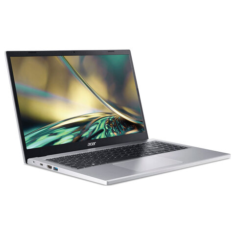 Ноутбук ACER Aspire 3 A315-24P-R2B8 15,6", Ryzen 5 7520U 8 Gb, SSD 256 Gb, NO DVD, WINDOWS 11, серебряный, NX.KDEER.00D