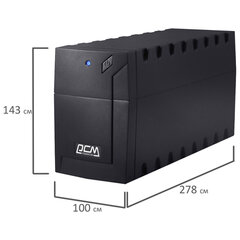 Источник бесперебойного питания POWERCOM Raptor RPT-600A EURO, 600 VA (360W), 3 евророзетки