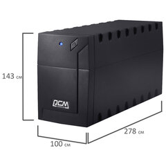 Источник бесперебойного питания POWERCOM Raptor RPT-800A EURO, 800 VA (480W), 3 евророзетки