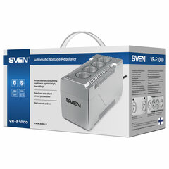 Стабилизатор SVEN VR-F1000, 320 Вт, 184-285 В, 4 евророзетки, SV-018818