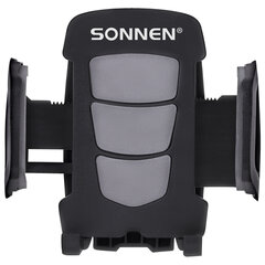 Держатель для телефона в авто на стекло SONNEN, зажим 50-100 мм, вращение 360°, 354921