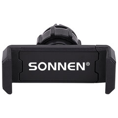 Держатель для телефона в авто на решетку вентиляции SONNEN, зажим до 85 мм, вращение 360°, 354922