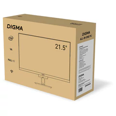 Моноблок DIGMA Action 21,5", Intel N95, 8 Гб, SSD 256 Гб, Windows 11 Pro, клавиатура + мышь, черный