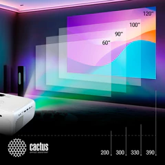 Проектор CACTUS CS-PRM.07WT.WUXGA, LCD, 1920&times;1080, 16:9, 3200 лм, 1500:1, 1,16 кг