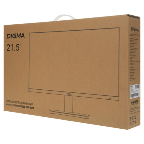 Монитор DIGMA Progress 22P201F 21.5" (55.4 см)/1920х1080/16:9/IPS/5ms/250cd/HDMI/VGA/черный, DM22SB02 - фото 19