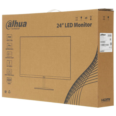Монитор DAHUA DHI-LM24-A201Y 23.8" (60 см)/1920x1080/16:9/IPS/5ms/250cd/HDMI/VGA/черный