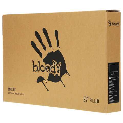 Монитор BLOODY MN270F 27" (68,6 см)/1920x1080/16:9/IPS/5ms/300cd/HDMI/DP/черный - фото 8