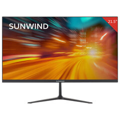 Монитор SUNWIND SM-22FV222 21.5" (55.4 см)/1920x1080/16:9/VA/5ms/250cd/HDMI/VGA/черный