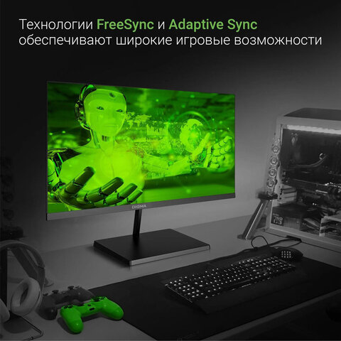 Монитор DIGMA Progress 22A501F 21.5" (54.6 см)/1920x1080/16:9/VA/5ms/250cd/HDMI/DP/VGA/черный, DM22VB01 - фото 15