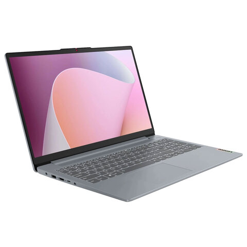 Ноутбук LENOVO IdeaPad Slim 3 15AMN8 15.6", Ryzen 5 7520U, 16 Гб, SSD 512 Гб, No OS, серый, 82XQ00N7PS - фото 2