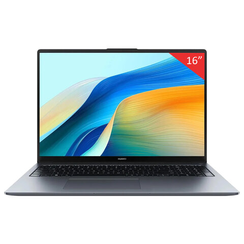 Ноутбук HUAWEI MateBook D16 16", Intel Core i5-13420H, 16 Гб, SSD 1024 Гб, No OS, серый космос, 53014BUY