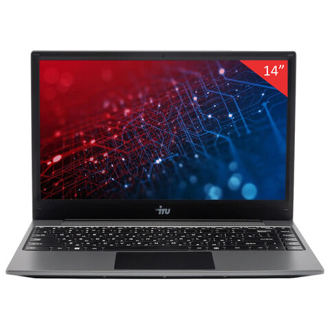 Ноутбук IRU Tactio 14ALH 14", Intel Core i5-1235U, 8 Гб, SSD 256 Гб, FreeDOS, серый, 2058896