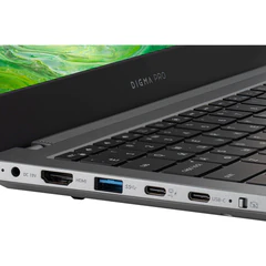 Ноутбук DIGMA Pro Fortis M 15,6", Intel Core i3-1215U, 16 Гб, SSD 256 Гб, Windows 11 Pro, серый