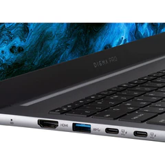 Ноутбук DIGMA Pro Pactos 16", Intel Core i3-1215U, 16 Гб, SSD 256 Гб, Windows 11 Pro, темно-серый