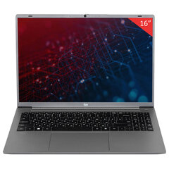 Ноутбук IRU Tactio 16ALB 16", Intel Core i5-1235U, 16 Гб, SSD 256 Гб, Windows 11 Pro, серый