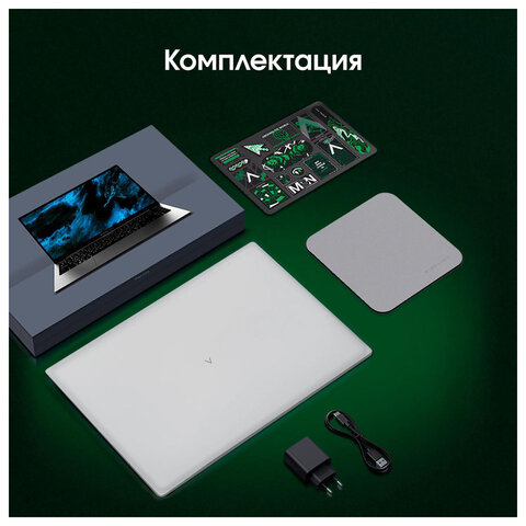 Ноутбук DIGMA Pro Breve 15.6", Ryzen 7 5700U, 16 Гб, SSD 512 Гб, Windows 11 Pro, серебристый, DN15R7-ADXW01 - фото 8