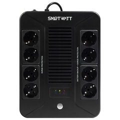 Источник бесперебойного питания SMARTWATT UPS SAFE PRO 1050, 1050 ВА (630 Вт), 8 розеток