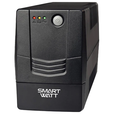 Источник бесперебойного питания SMARTWATT UPS UNI 1050E, 1050 ВА (630 Вт), 2 розетки, 3703020390009