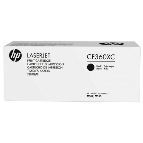 Картридж лазерный HP (CF360X) LaserJet Pro M552/M553, №508X, черный, оригинальный, ресурс 12500 страниц - фото 2