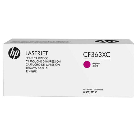 Картридж лазерный HP (CF363X) LaserJet Pro M552/M553, №508X, пурпурный, оригинальный, ресурс 9500 страниц - фото 2