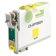 Картридж струйный CACTUS (CS-EPT0824) для EPSON Stylus R270/<wbr/>R390/ RX590, желтый