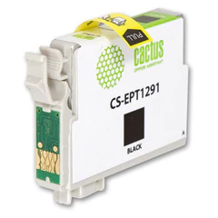 Картридж струйный CACTUS (CS-EPT1291) для EPSON Stylus B42WD/<wbr/>BX305W/<wbr/>BX625WD, черный