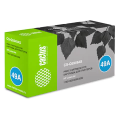 Картридж лазерный CACTUS (CS-Q5949AS) для HP LaserJet 1160/<wbr/>1320/<wbr/>3390, ресурс 2500 страниц
