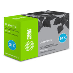 Картридж лазерный CACTUS (CS-Q7551XS) для HP LaserJet М3035/3027/P3005, ресурс 13000 страниц