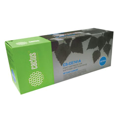 Картридж лазерный CACTUS (CS-CE741A) для HP LaserJet CP5225/<wbr/>5225N, голубой, ресурс 7300 страниц
