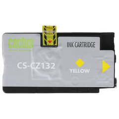 Картридж струйный CACTUS (CS-CZ132) для плоттеров HP DesignJet T120/<wbr/>T520, желтый