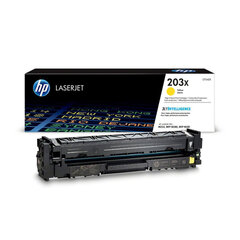 Картридж лазерный HP (CF542X) LaserJet Pro M254/<wbr/>M280/<wbr/>M281, №203X, желтый, оригинальный, ресурс 2500 страниц