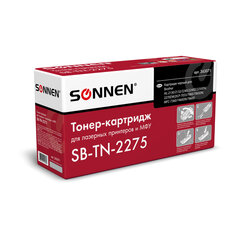 Картридж лазерный SONNEN (SB-TN2275) для BROTHER HL-2240R/<wbr/>2240DR/<wbr/>2250DNR, ресурс 2600 страниц, 363071