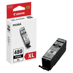Картридж струйный CANON (PGI-480PGBK XL) для PIXMA TS704 / TS6140, пигмент черный, ресурс 400 страниц, оригинальный