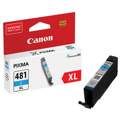 Картридж струйный CANON (CLI-481C XL) для PIXMA TS704 / TS6140, голубой, ресурс 515 страниц, оригинальный