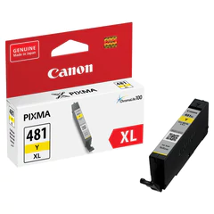 Картридж струйный CANON (CLI-481Y XL) для PIXMA TS704 / TS6140, желтый, ресурс 512 страниц, оригинальный